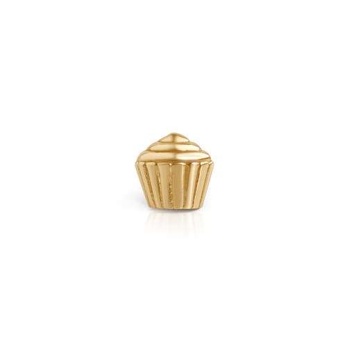 Whit Jewelry 14k Yellow Gold Cupcake Stud In Gold