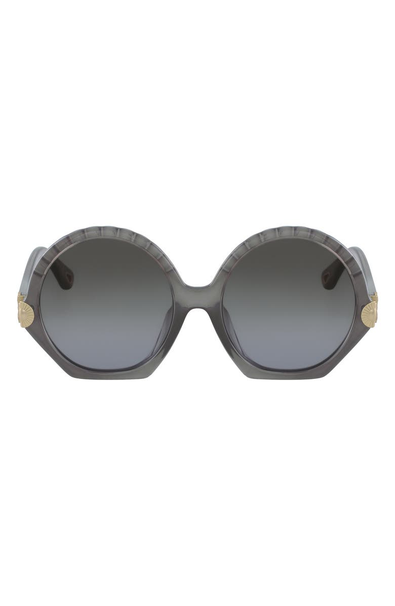 Chloé 56mm Round Sunglasses, Main, color,