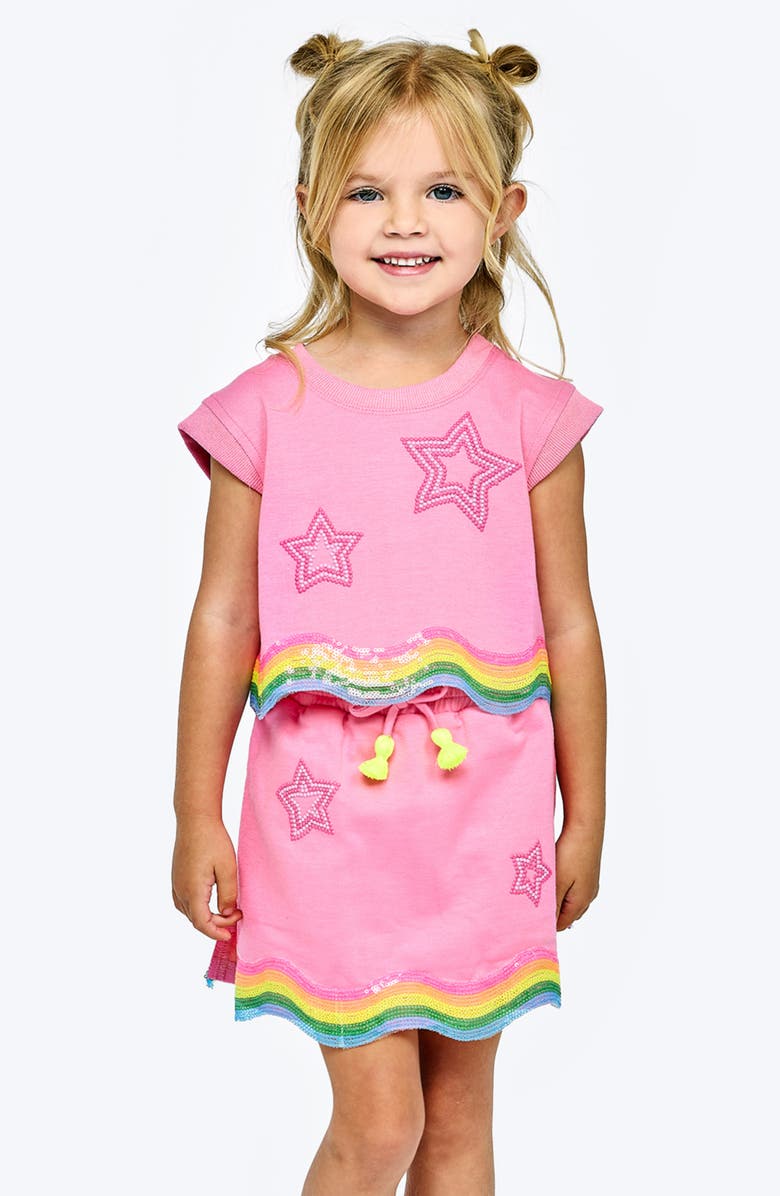 Baby Sara Kids' Star Studded Sequined Skirt, Alternate, color,