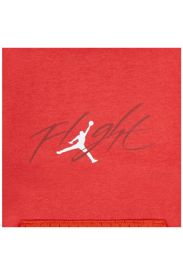 Kids' Off Court Flight Hoodie & Sweatpants Set, Alternate, color, LOBSTER