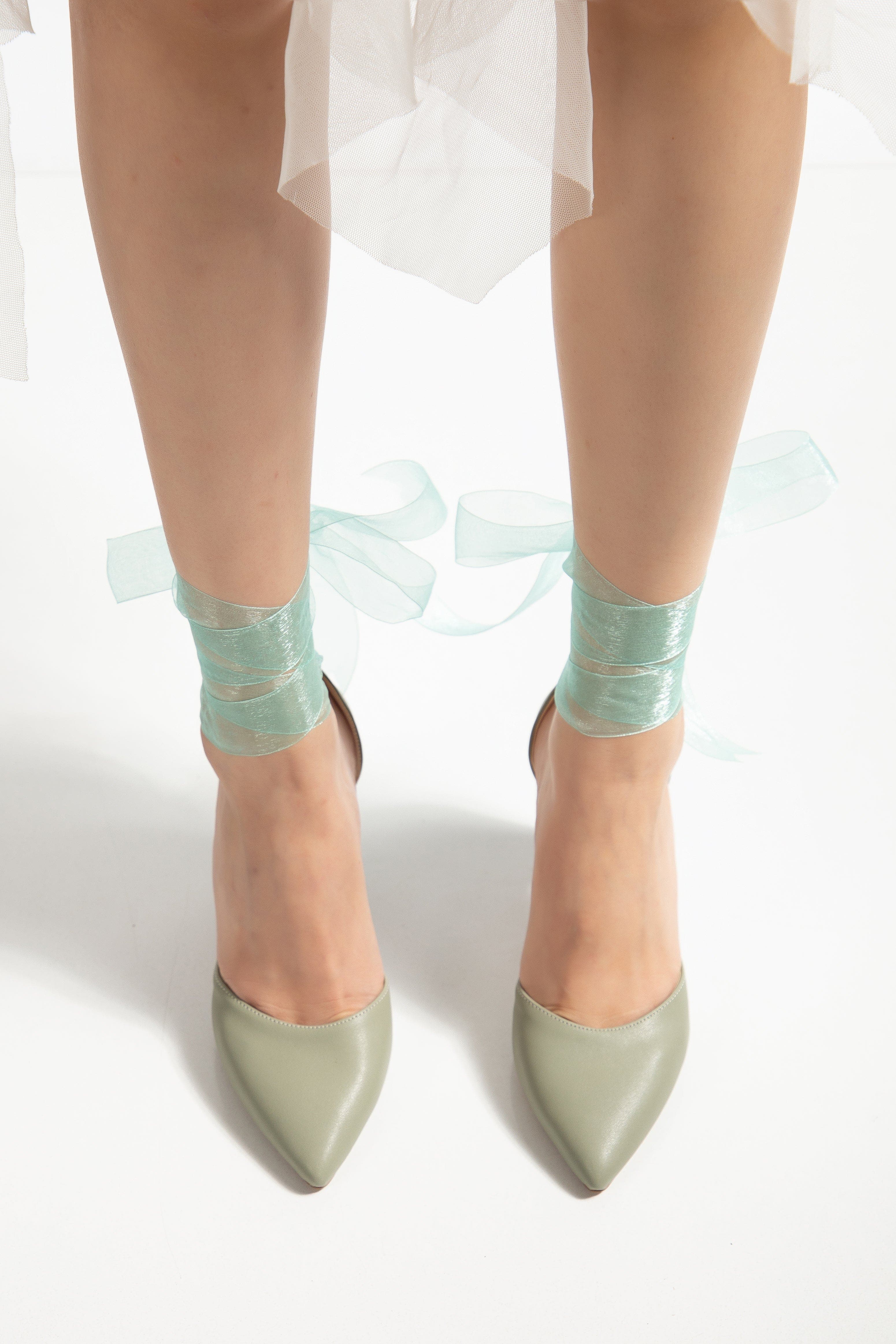 Gisele High Block Heels, Alternate, color, Olive Green