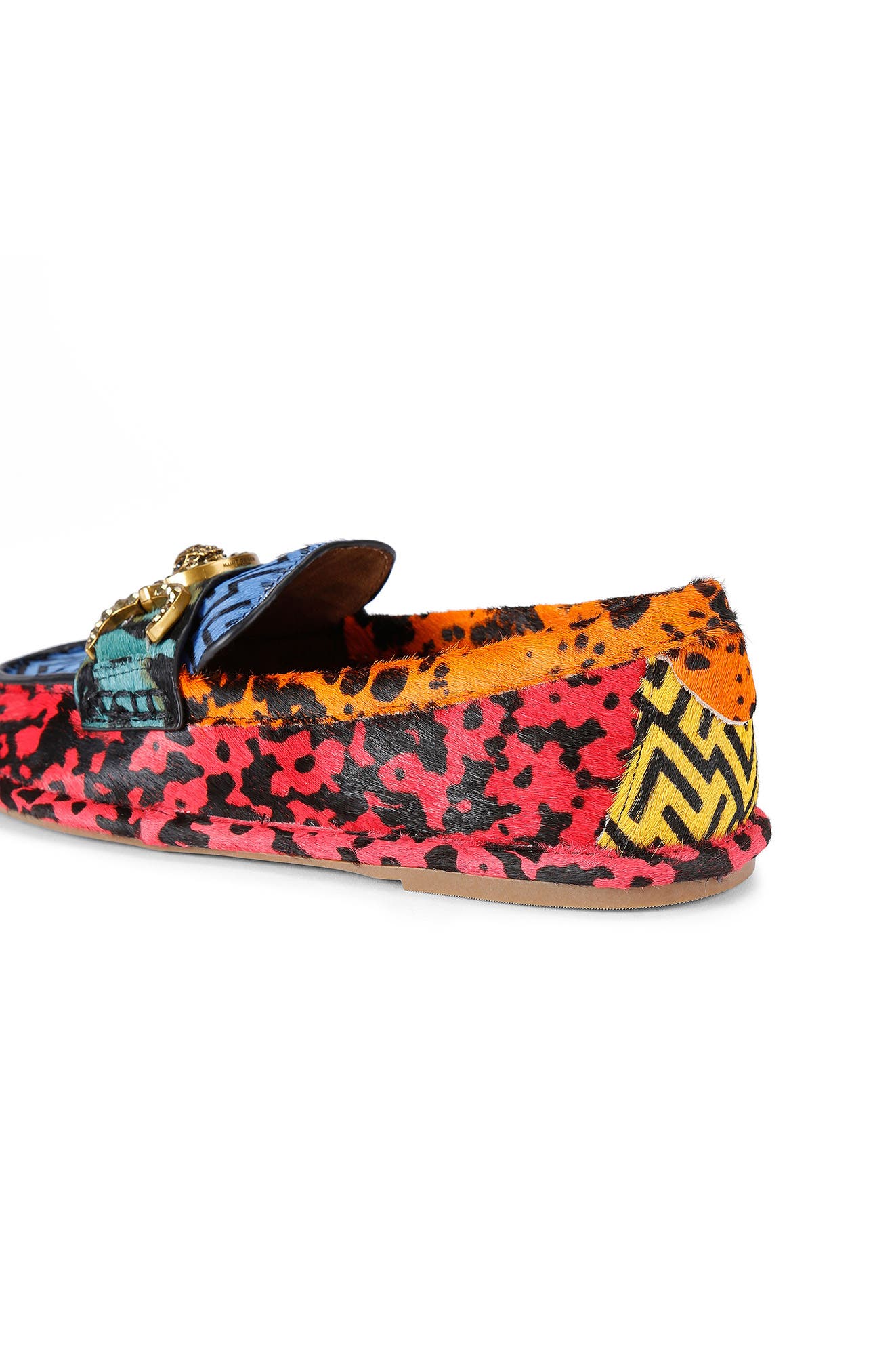 Kurt Geiger London Mansion Genuine Calf Hair Loafer, Alternate, color, Red Multi