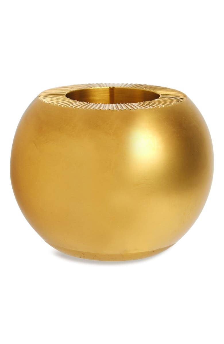 Aerin Brass Match Holder, Main, color, Metallic Gold