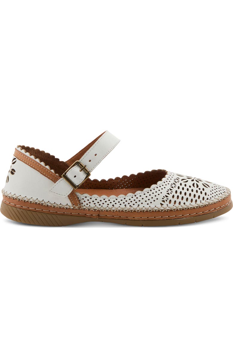 Spring Step Zabelle Mary Jane Flat, Alternate, color, White