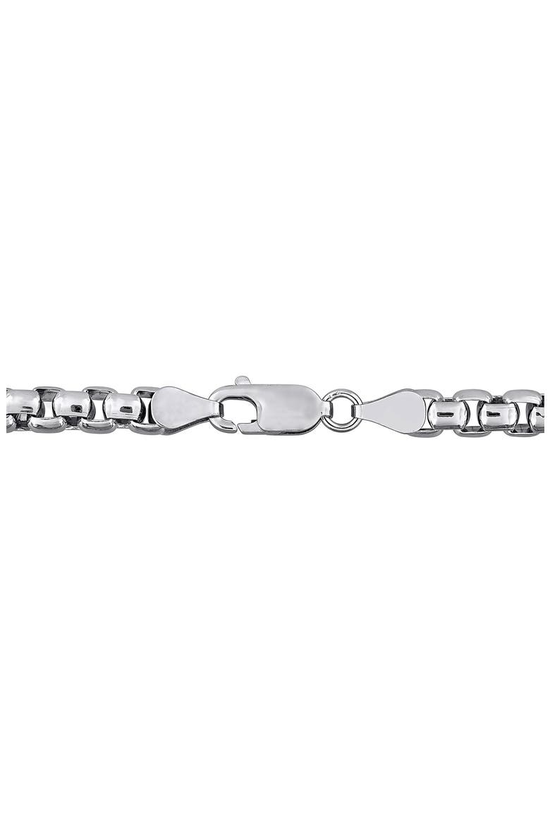 Box Chain Bracelet, Alternate, color, SILVER