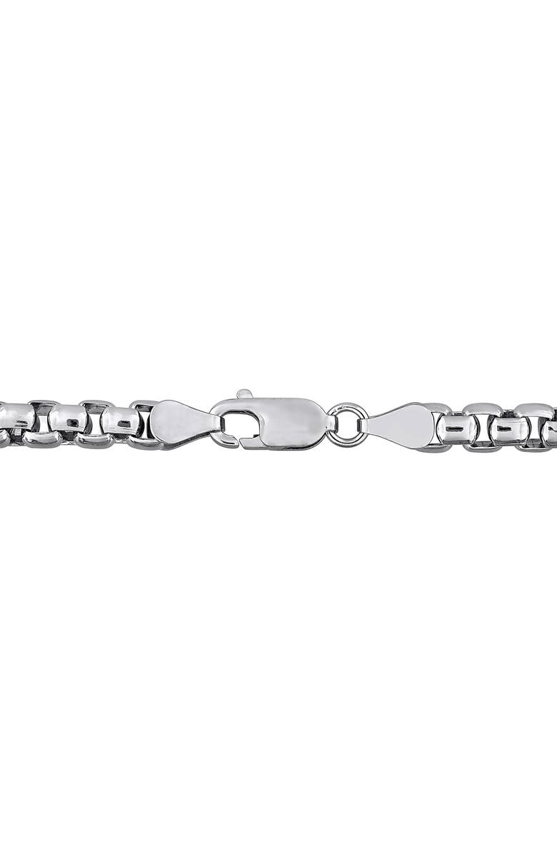 DELMAR Box Chain Bracelet, Alternate, color, Silver