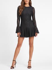 RACHEL Rachel Roy Alanna Long Sleeve Godet Mini Dress