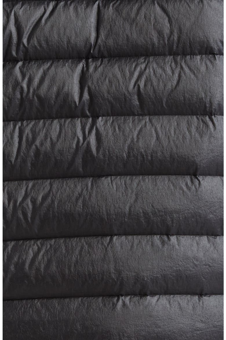 Nylon Down Puffer Vest, Alternate, color, BLACK
