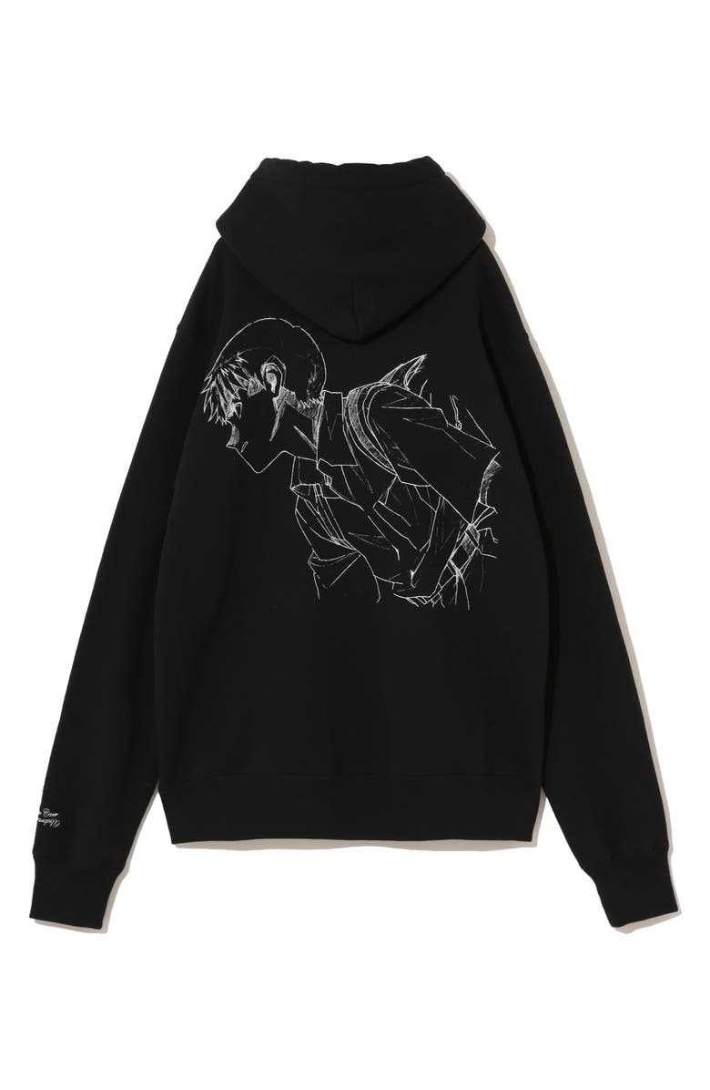 Undercover x Evangelion Don't Run Away Cotton Hoodie, Alternate, color, 