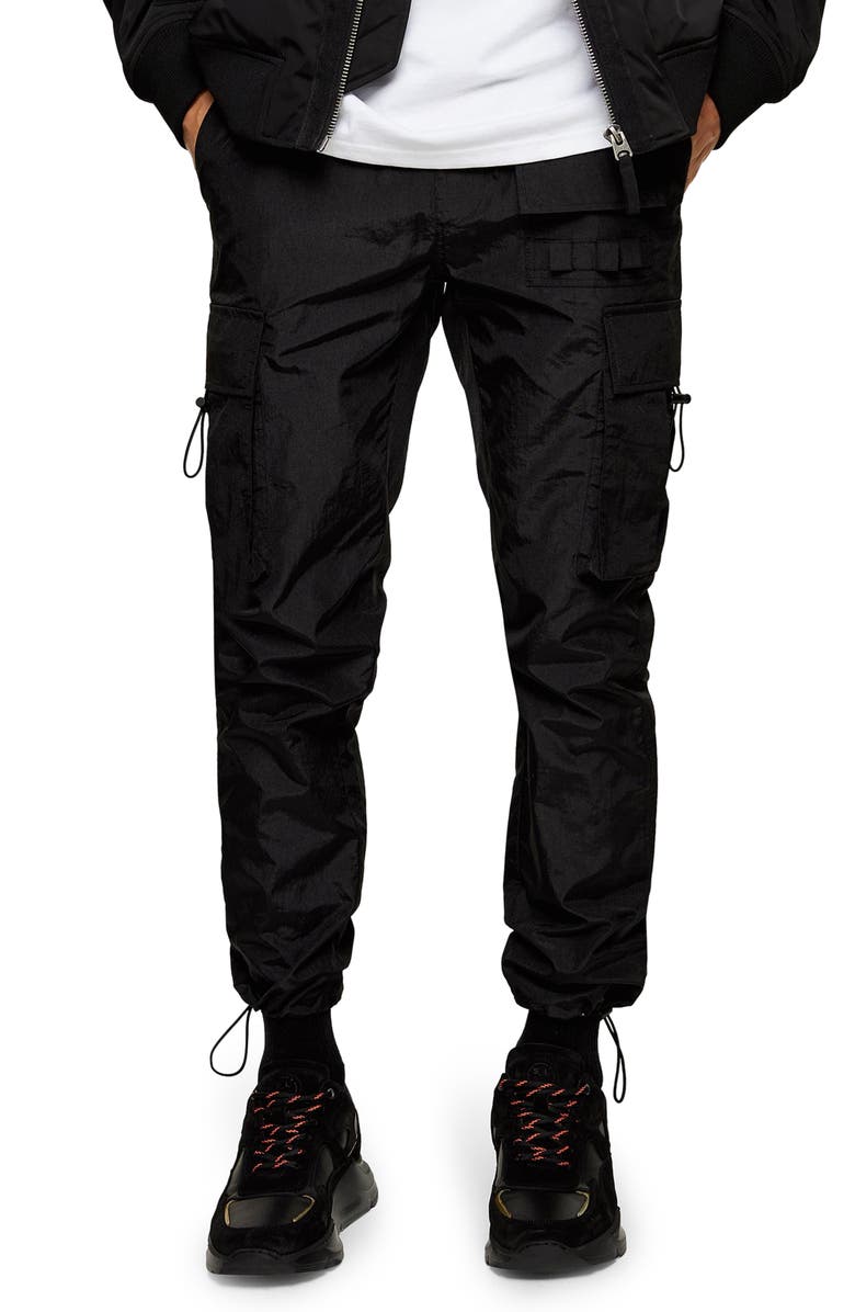 Topman Tech Skinny Fit Cargo Pants, Main, color,