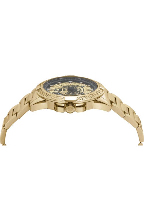 Plein Sport Touchdown Bracelet Watch, 44mm In Gold