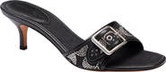 COACH Margot Crystal Kitten Heel Slide Sandal