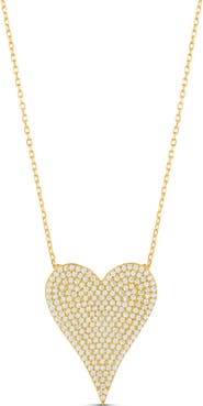 SHYMI Pavé Heart Pendant Necklace