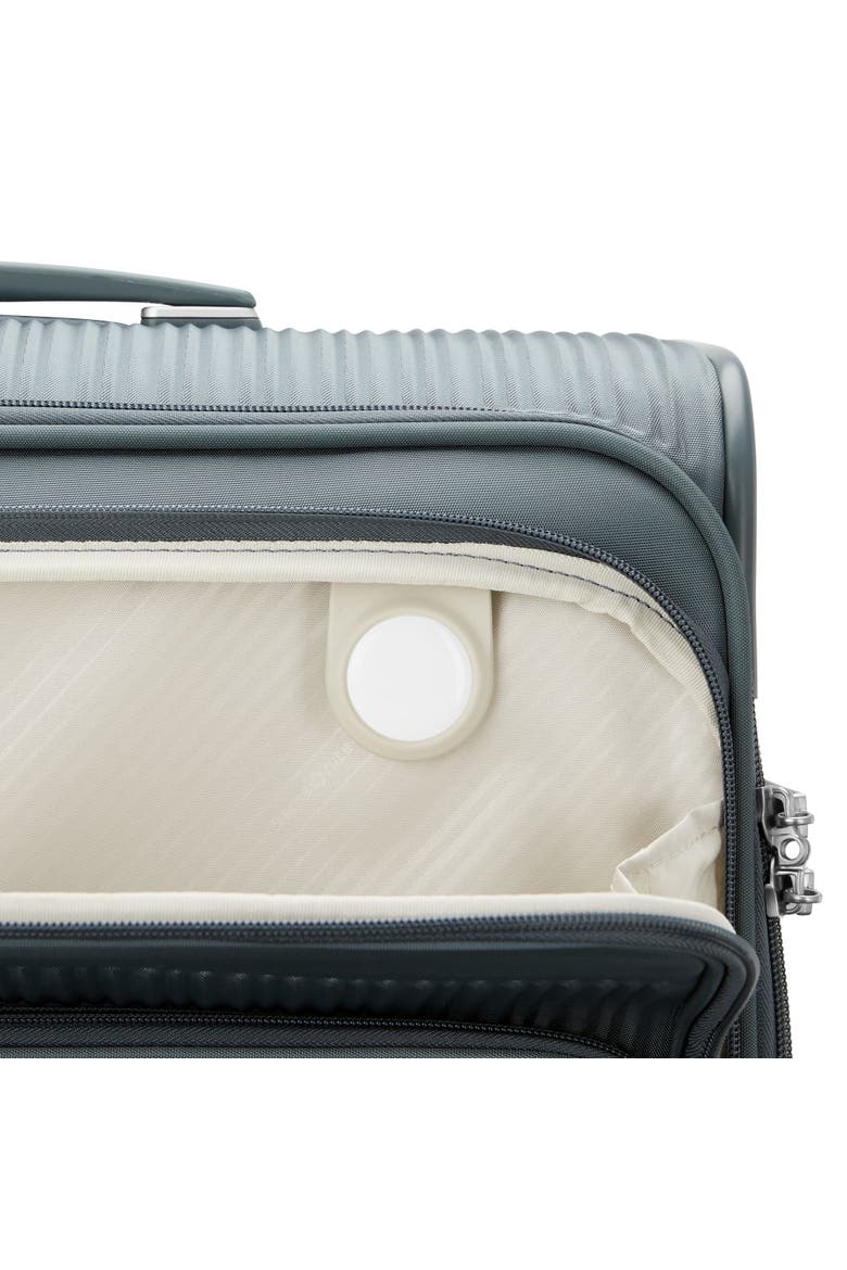 Silhouette 18 Softside Expandable 30" Checked Spinner Luggage, Alternate, color, Slate Blue
