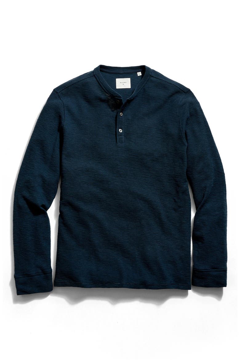 Slub Tuck Henley, Alternate, color, CARBON BLUE