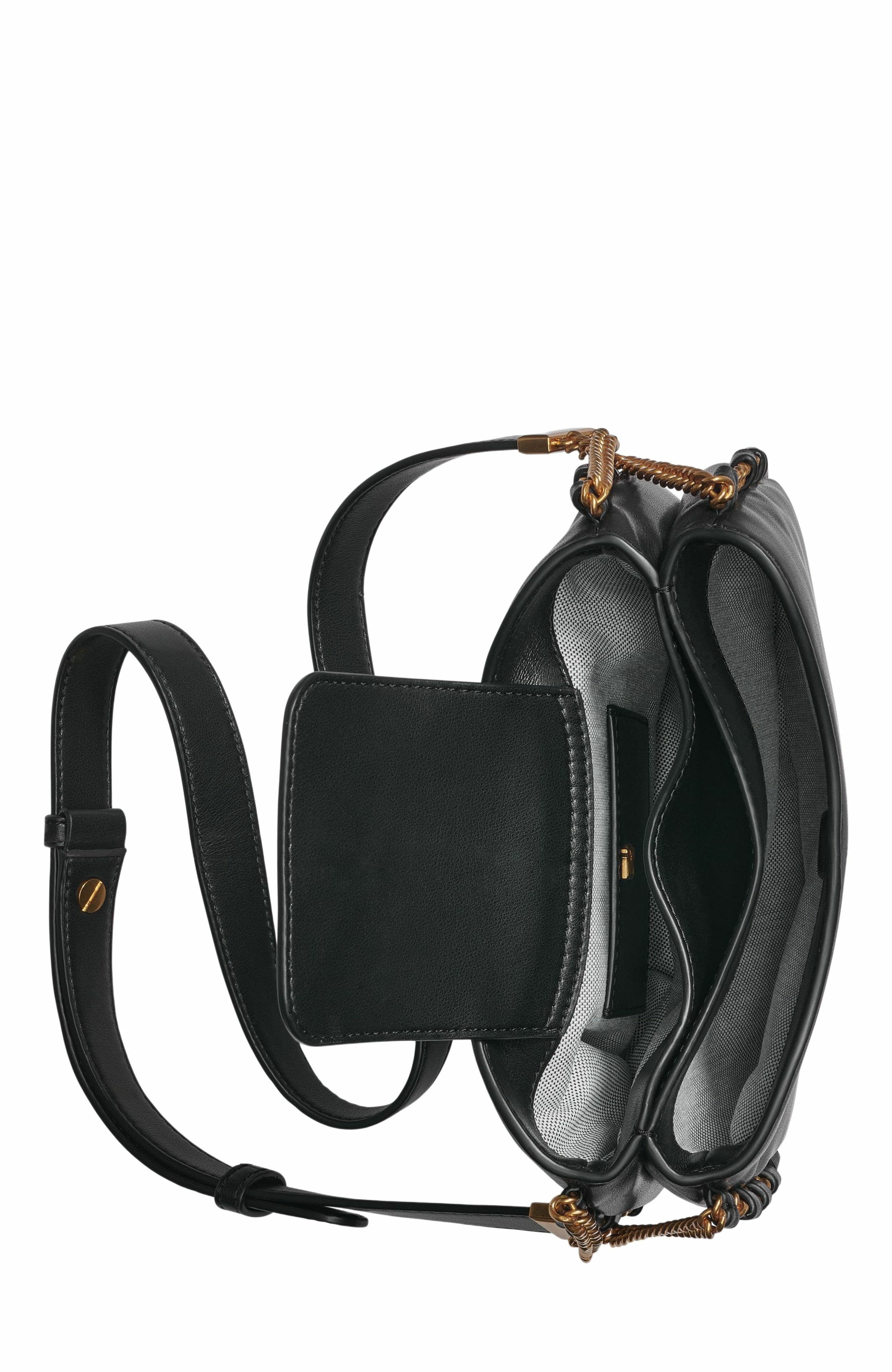Batiste Crossbody Bag, Alternate, color, Black/Gold
