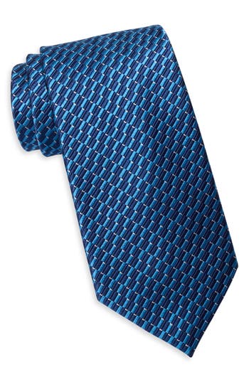 Ted Baker London Woodrow Textured Geometric Silk Blend Tie