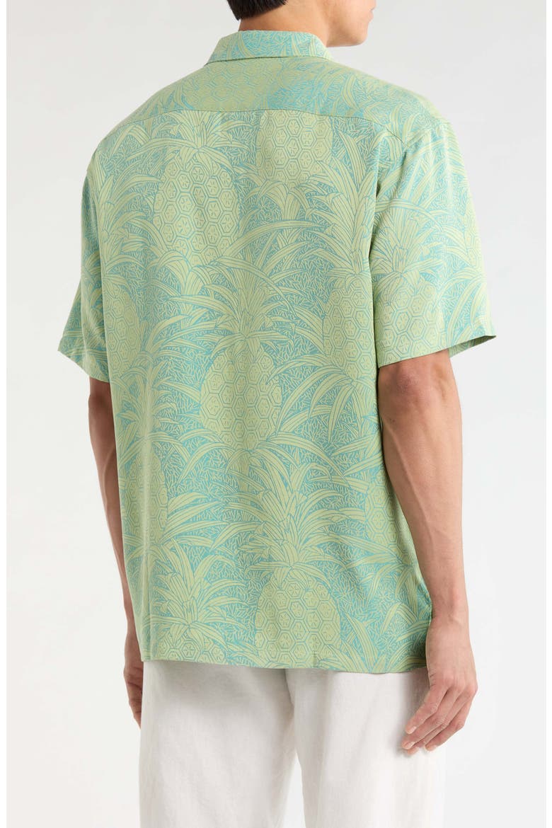 Hala Kahiki Jacquard Shirt, Alternate, color, TEAL
