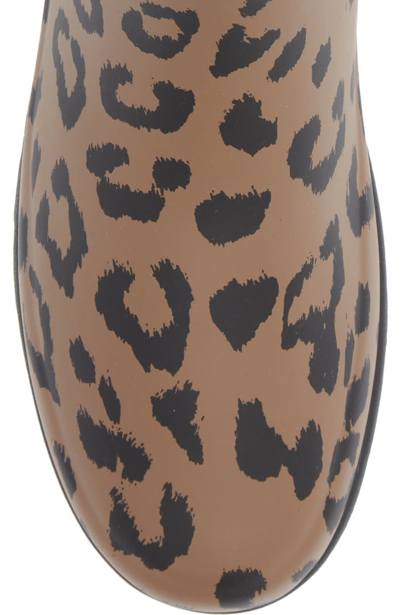 Hunter Cheetah Waterproof Chelsea Rain Boot, Alternate, color,