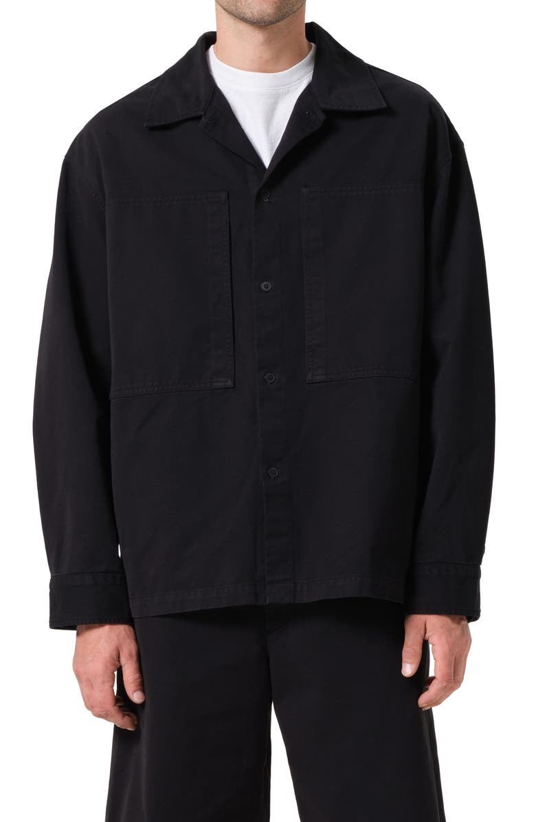 AGOLDE Rhode Overshirt, Main, color, Black