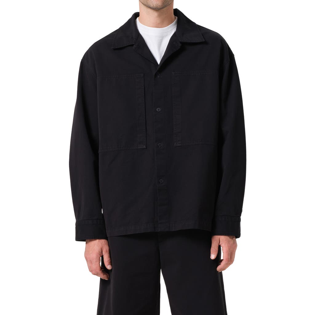 Agolde Cotton Rhode Overshirt In Black