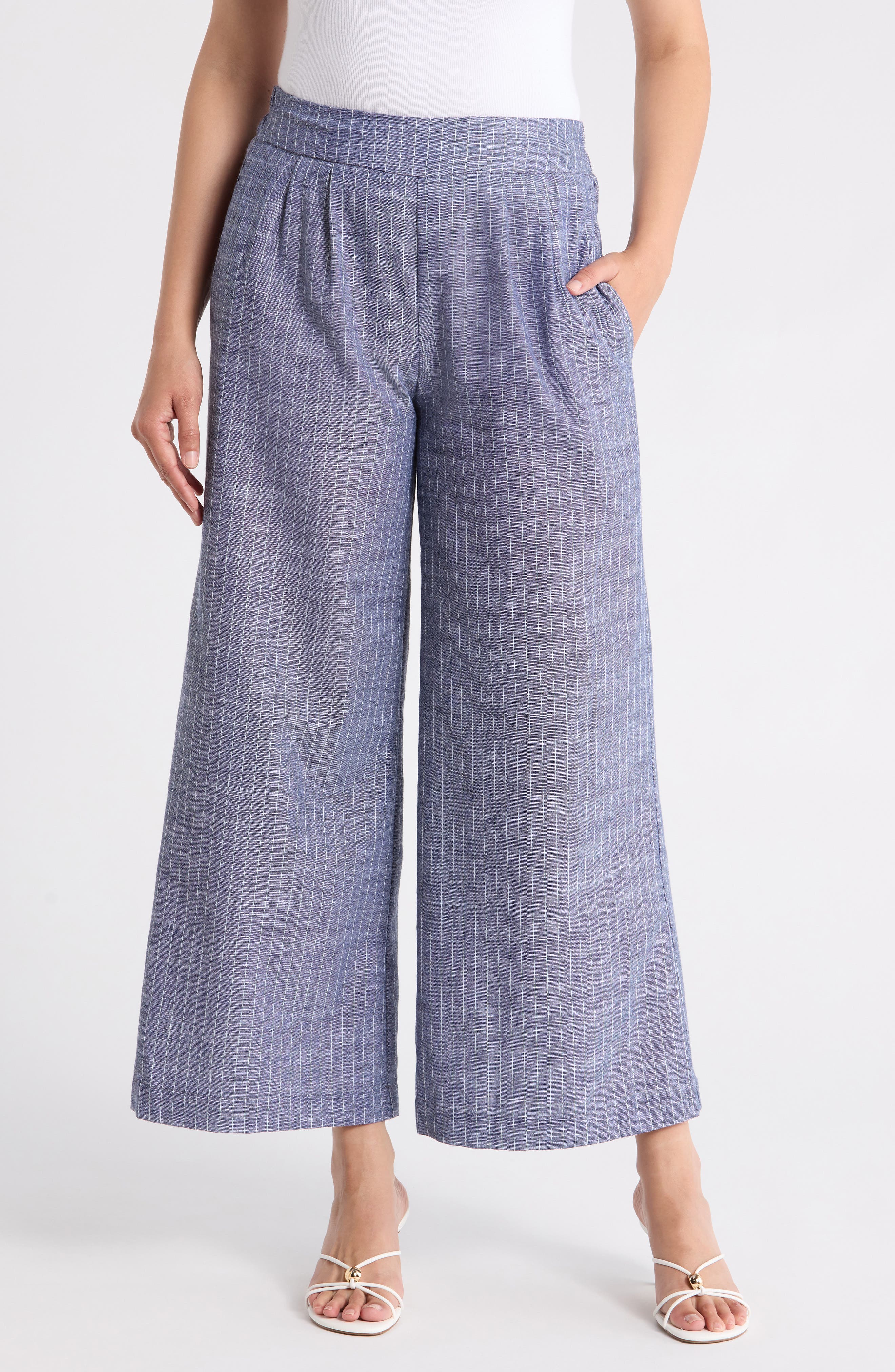 Print Wide Leg Pants - image 3