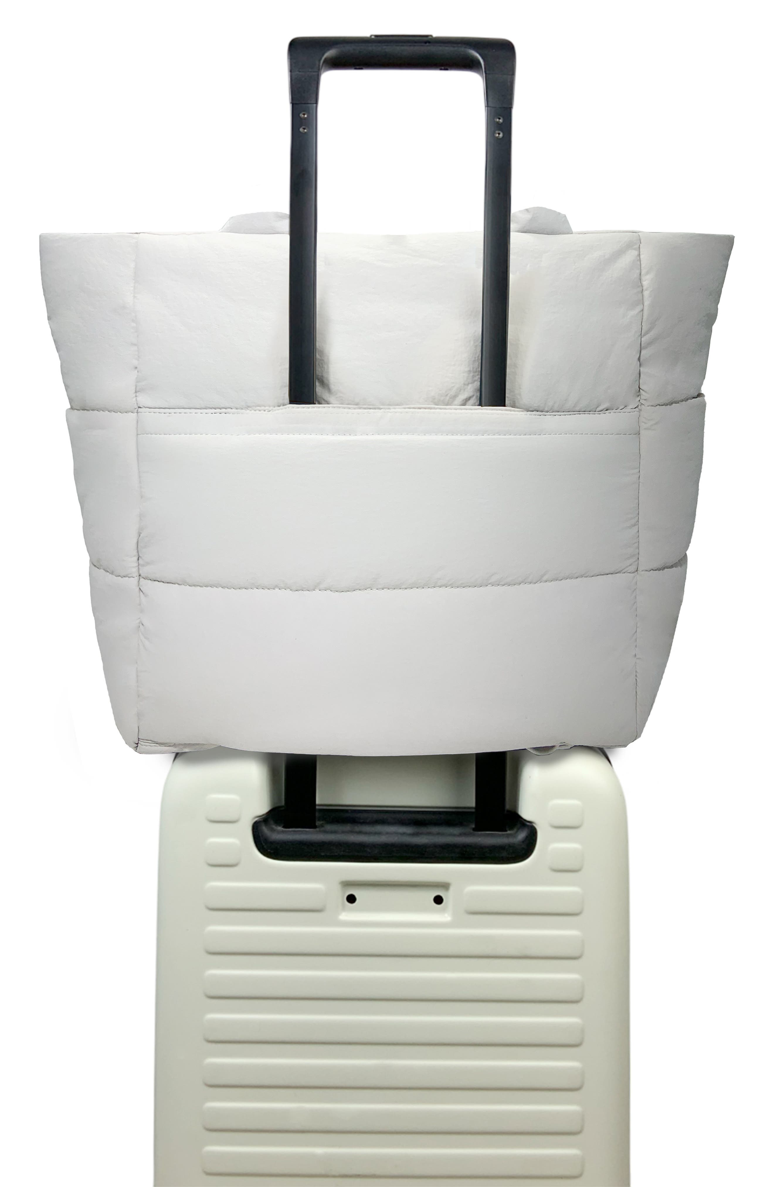 Thacker Quinn Quilted Nylon Tote, Alternate, color, Linen