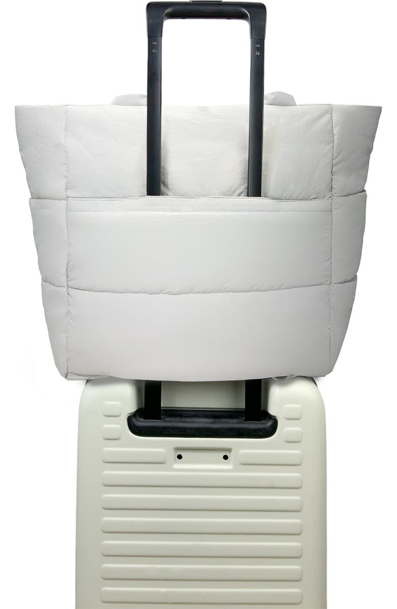 Thacker Quinn Quilted Nylon Tote, Alternate, color, Linen