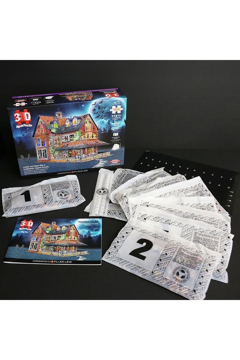 Haunted House 3D Puzzle 1100 Pieces, Alternate, color, Multicolored