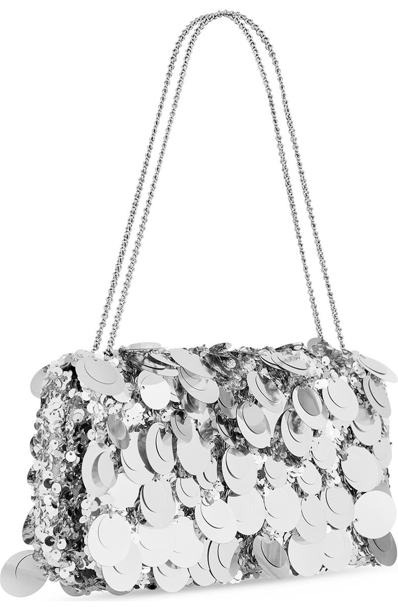 Rabanne 1969 Pailette Shoulder Bag, Alternate, color, Silver