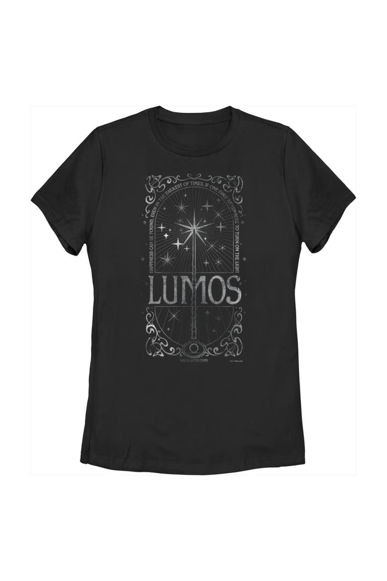 Women's Lumos Happiness Spell Graphic Tee, Main, color, Black