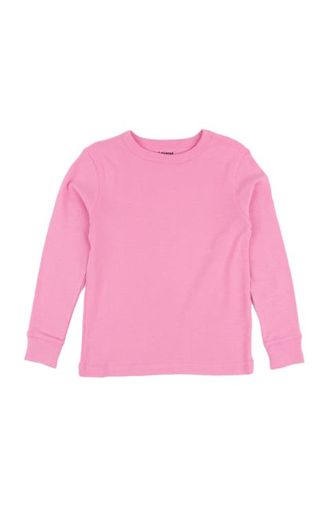 Kids Long Sleeve T-Shirt, 100% Cotton, Solid Colors