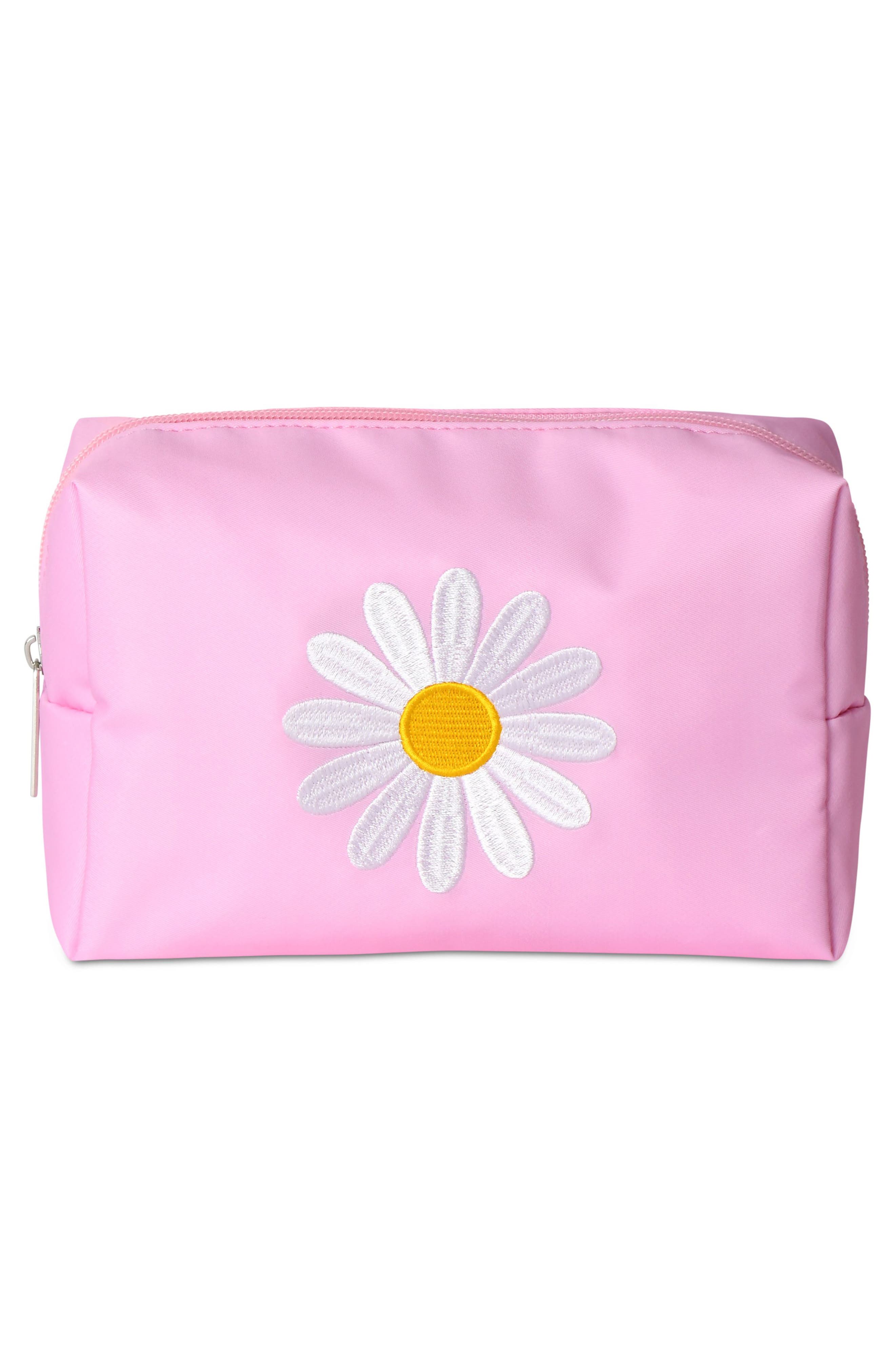 Iscream Kids' Daisy Love 3-Piece Cosmetic Bag Set, Alternate, color, 