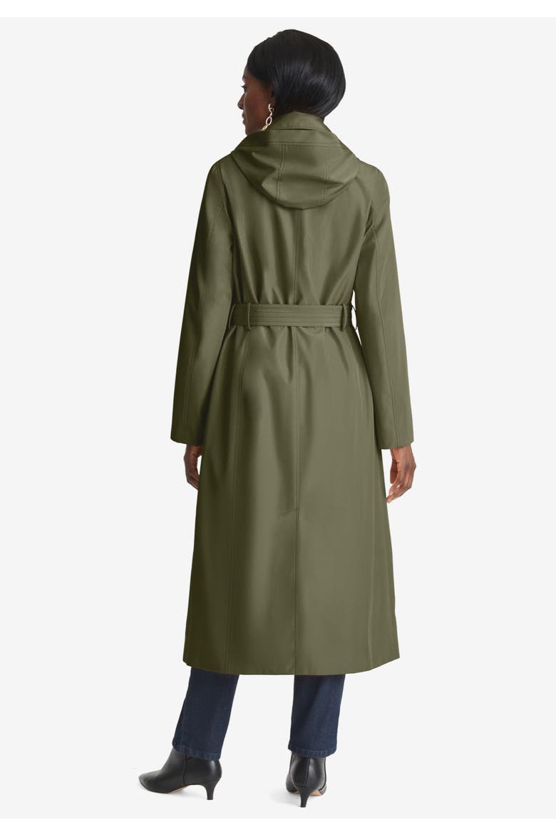 Contrast Hood Raincoat, Alternate, color, BROWN PAINTERLY CHEETAH