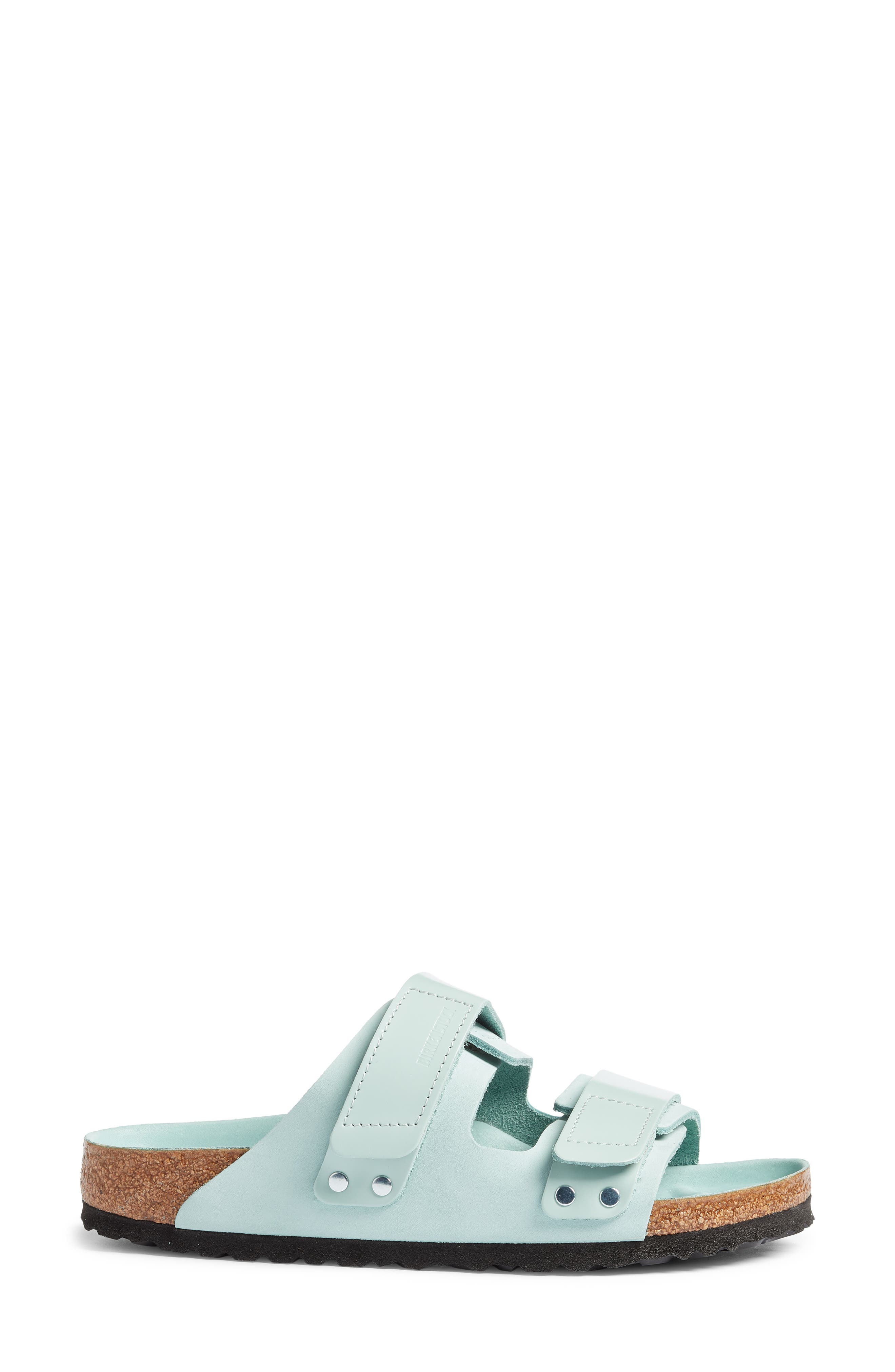 Birkenstock Uji Shine Slide Sandal, Alternate, color, Green