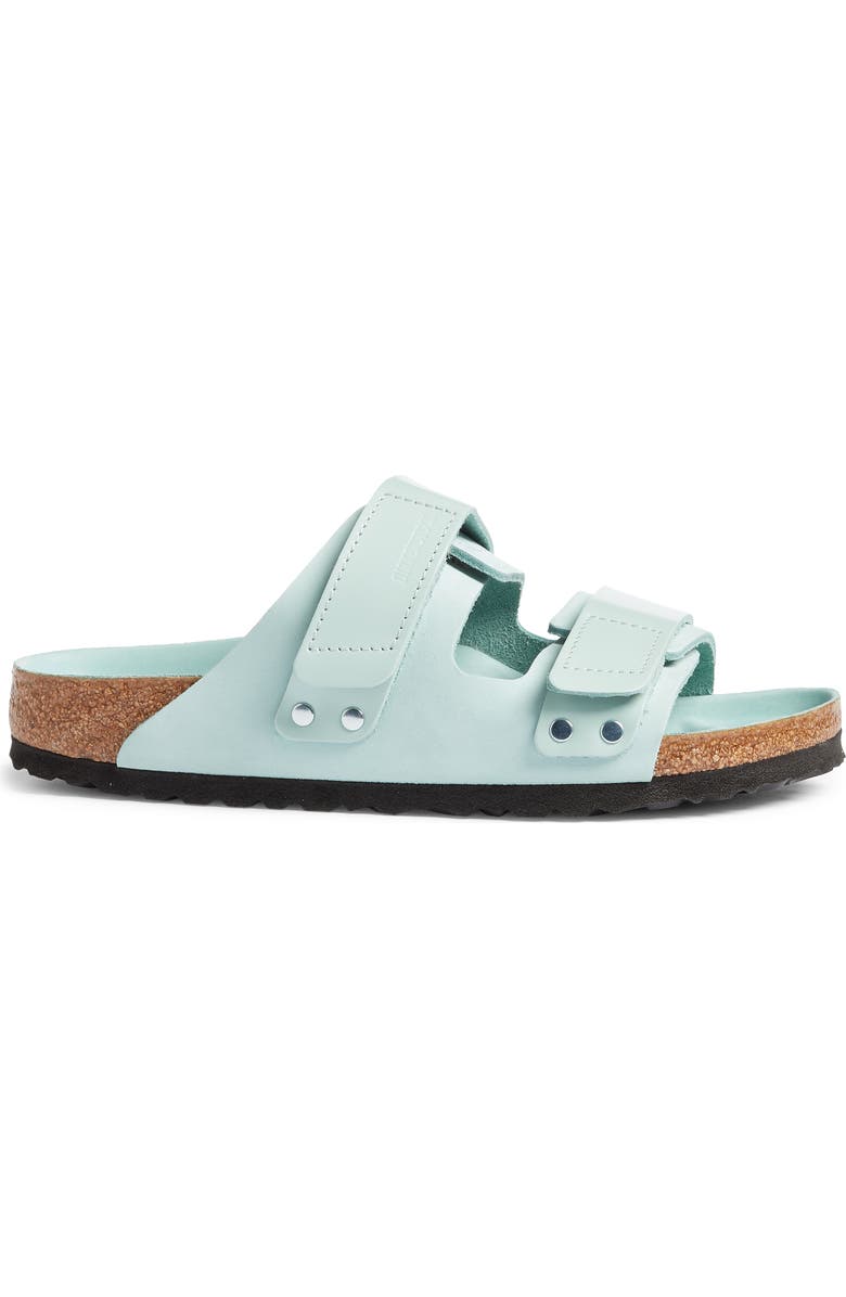 Birkenstock Uji Shine Slide Sandal, Alternate, color, Green