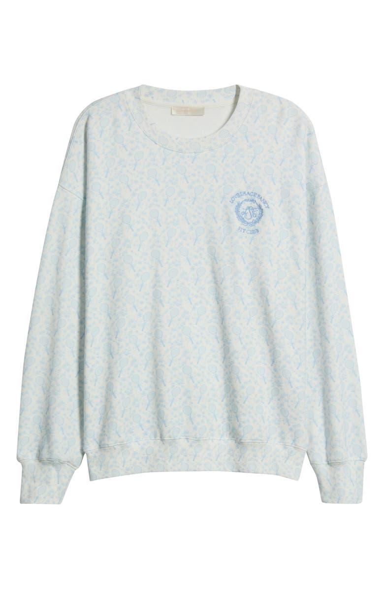 LoveShackFancy Palo Oversize Sweatshirt, Alternate, color, 