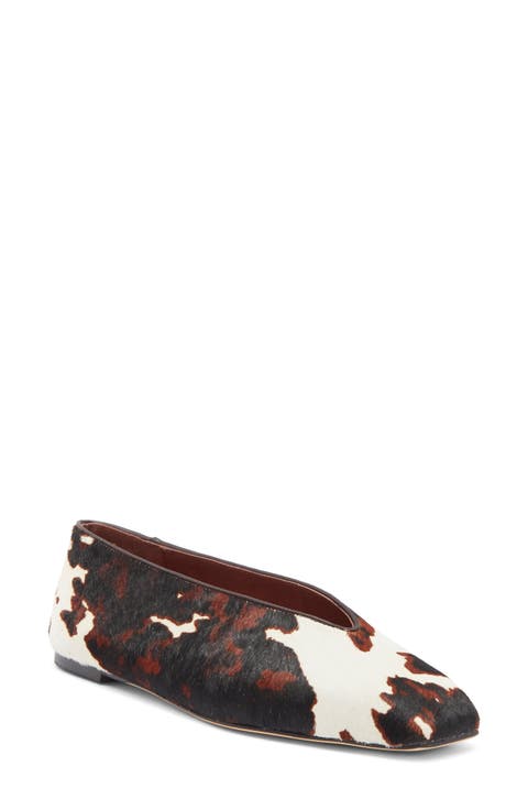 Bayley Genuine Calf Hair Ballet Flat (Women)