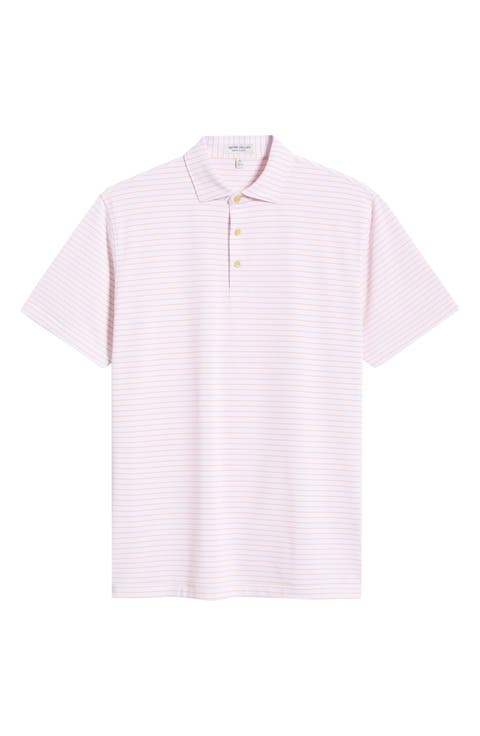 Winston Stripe Performance Piqué Polo