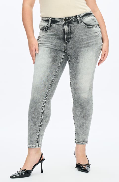 Ankle Skinny Leg Jeans (Sweet Night) (Plus)