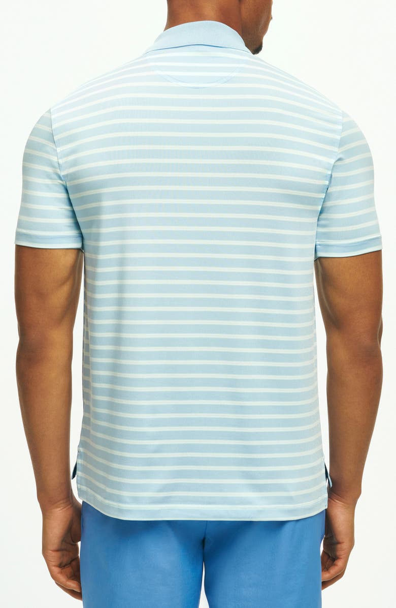 Brooks Brothers Stripe Performance Golf Polo, Alternate, color,