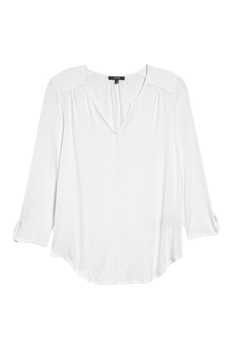 Perfect Boho Tunic Top, Alternate, color, OPTIC WHITE