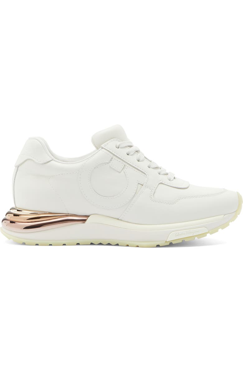 FERRAGAMO Brooklyn Low Top Sneaker, Alternate, color, White