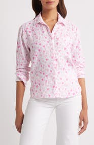 beachlunchlounge Cam Cotton Gauze Button-Up Shirt