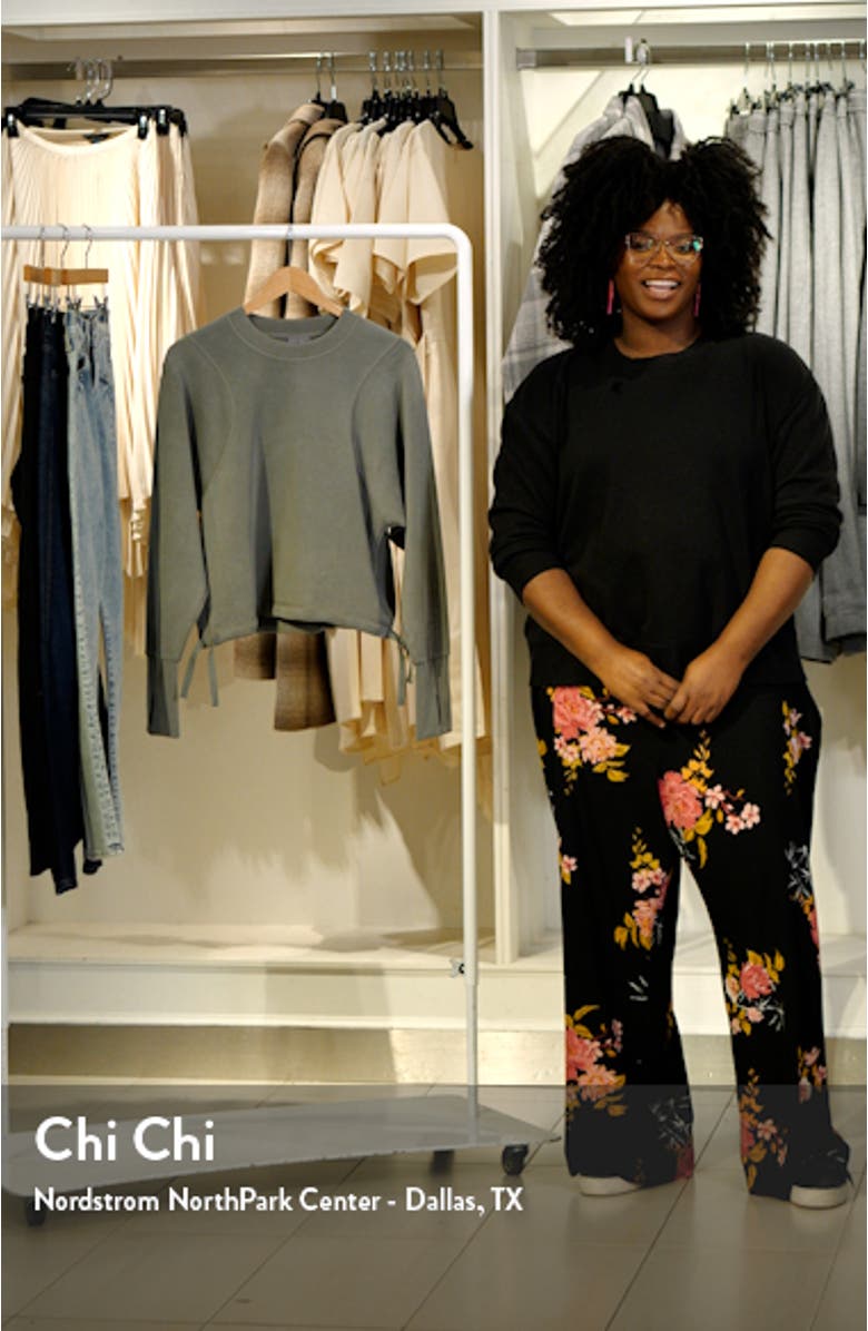 Sand Wash Crewneck Crop Sweatshirt, sales video thumbnail