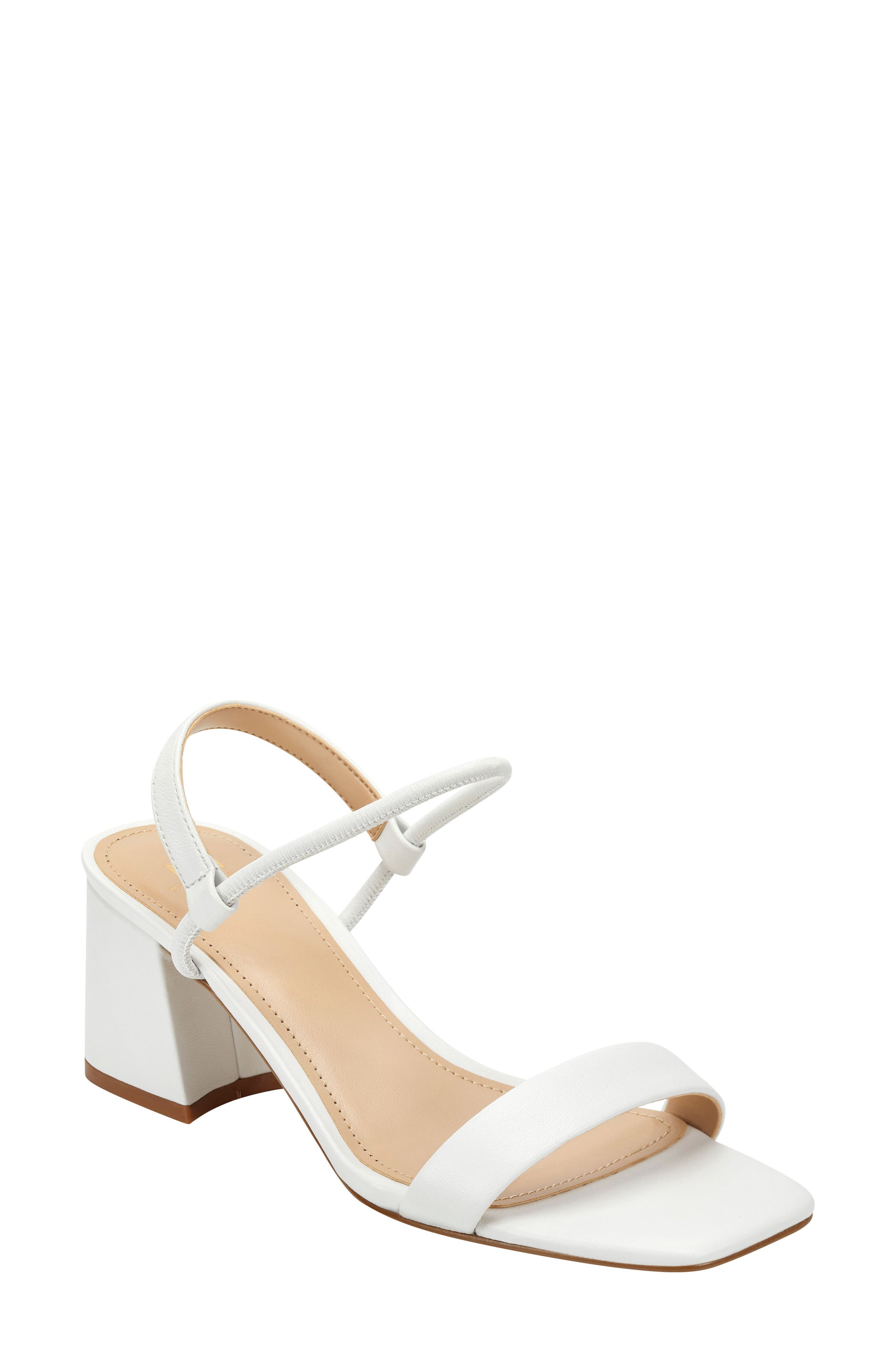 Nabela Sandal, Main, color, WHITE LEATHER