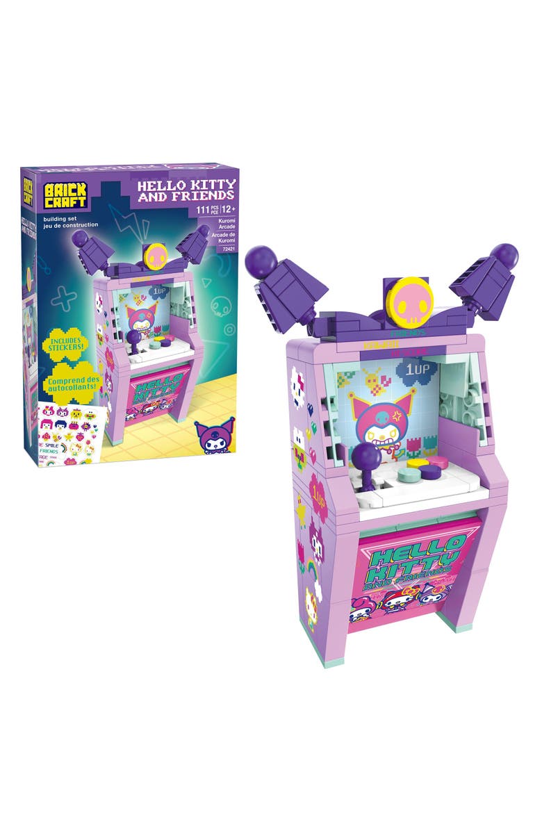 Brickcraft Hello Kitty Kuromi Arcade Building Set, Main, color, Purple