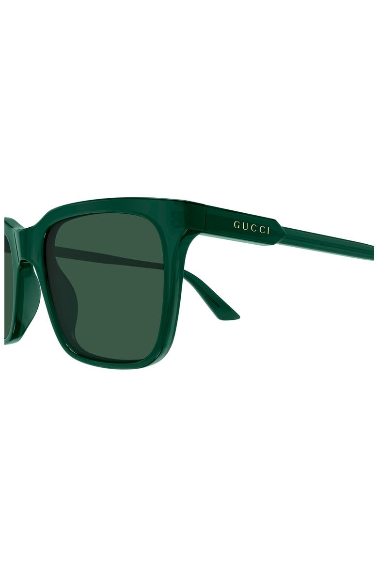 53mm Rectangular Sunglasses, Alternate, color, GREEN