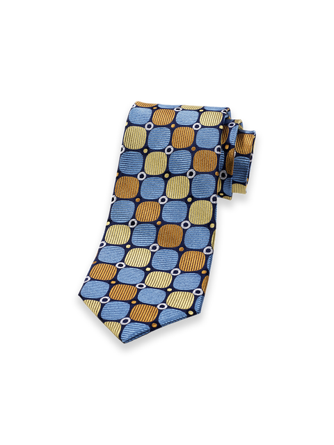 Patterned Woven Silk Tie