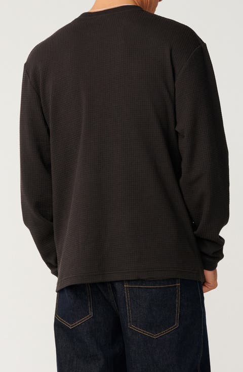 Premium Surf Long Sleeve Cotton Waffle T-Shirt